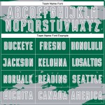 Maglia da calcio personalizzata astratta verde grigio-bianca Kelly, frammento, arte sublimatica