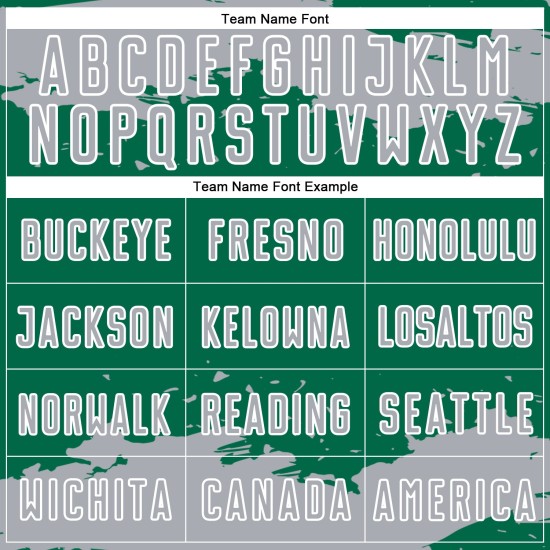 Maglia da calcio personalizzata astratta verde grigio-bianca Kelly, frammento, arte sublimatica