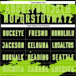 Maglia personalizzata con stampa sublimatica divisa da calcio Fragment, verde-bianco, arte astratta nera al neon