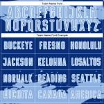 Maglia da calcio uniforme astratta leggera, stampata a sublimazione, frammento artistico blu-bianco personalizzato