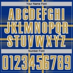 Maglia da calcio personalizzata con stampa sublimatica, linee uniformi reali, oro-bianco antico