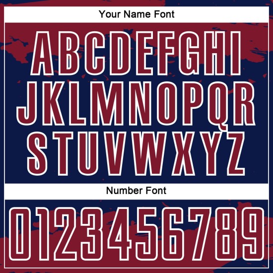 Maglia da calcio Frammento Blu Navy Arte Astratta Sublimazione Uniforme Cremisi-Bianco Personalizzata