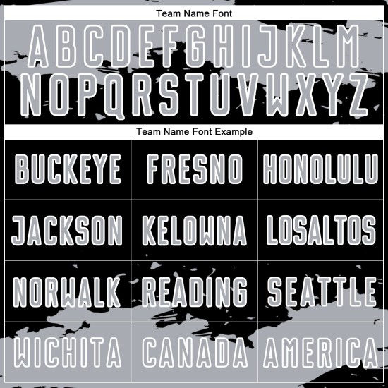 Maglia nera con frammento astratto, uniforme da calcio, stampata su sublimazione, grigio-bianco, personalizzata