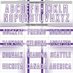 Maglia da calcio viola uniforme con linee sublimatiche bianche personalizzate