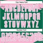 Frammento uniforme sublimazione maglia verde rosa-bianca arte astratta personalizzata calcio Kelly Light