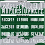 Frammento personalizzato di uniforme grigio-bianca con sublimazione, maglia verde, arte astratta del calcio