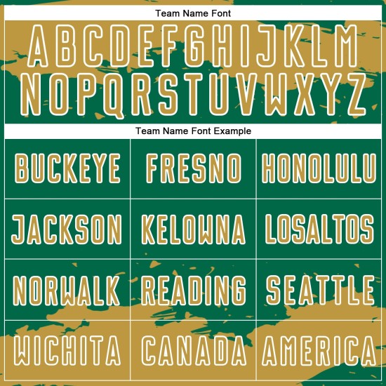 Maglia da calcio Kelly Soccer, vecchia uniforme con stampa a sublimazione, personalizzata con frammenti astratti, verde oro e bianco