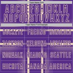 Maglia da calcio personalizzata con stampa sublimatica viola e crema