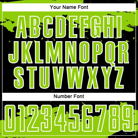 Maglia personalizzata con stampa sublimatica divisa da calcio Fragment, verde-bianco, arte astratta nera al neon