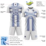 Maglia da calcio personalizzata con stampa a sublimazione delle linee bianche