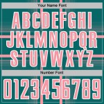 Maglia personalizzata con linee di stampa sublimatica rosa-bianco da calcio di medie dimensioni