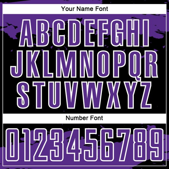 Maglia da calcio astratta personalizzata, frammento nero, arte uniforme viola-bianca, sublimazione