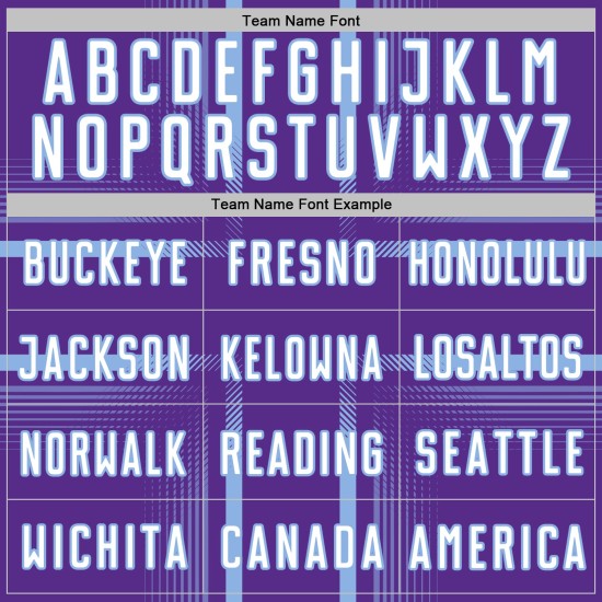 Maglia da calcio personalizzata con stampa sublimatica blu e viola, divisa da calcio bianca e chiara