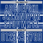 Maglia da calcio uniforme Royal Lines Sublimazione bianca personalizzata