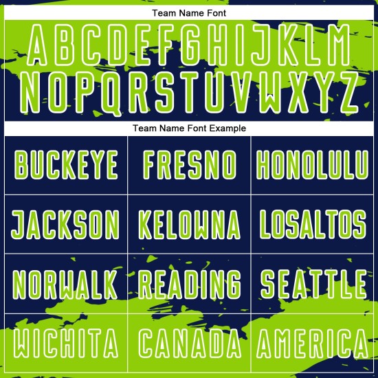 Maglia da calcio Frammento Neon Sublimazione Artistica Uniforme Personalizzata Astratto Blu Navy Verde-Bianco