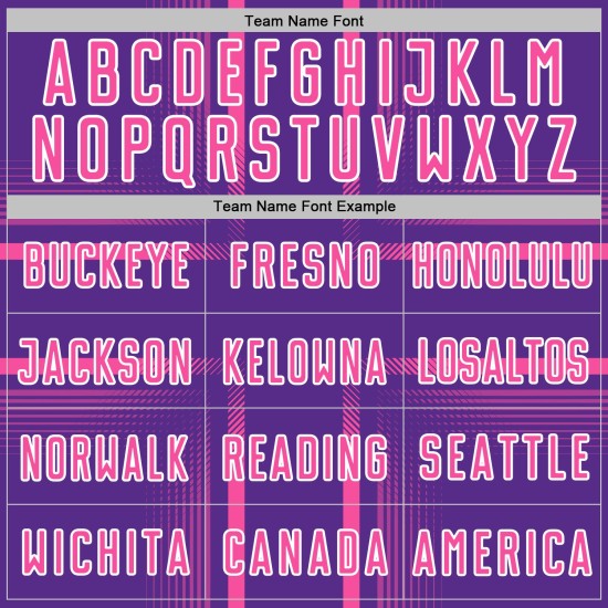 Maglia da calcio personalizzata con linee viola e stampa sublimatica rosa-bianca