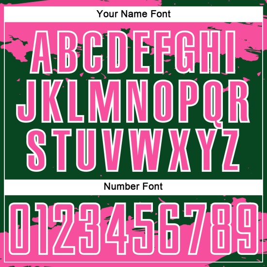 Maglia da calcio personalizzata con stampa a sublimazione astratta, verde, rosa e bianco, frammento uniforme