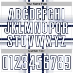 Maglia da calcio bianca personalizzata con linee di sublimazione della Marina Militare