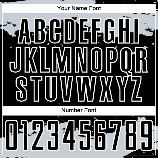 Frammento di maglia da calcio nera personalizzata con stampa sublimatica in bianco e argento