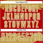 Maglia da calcio personalizzata con stampa sublimatica di frammenti di arte astratta antica, oro e bianco rosso