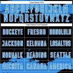 Maglia da calcio Frammento in polvere per sublimazione, blu-bianca, arte personalizzata, astratta nera