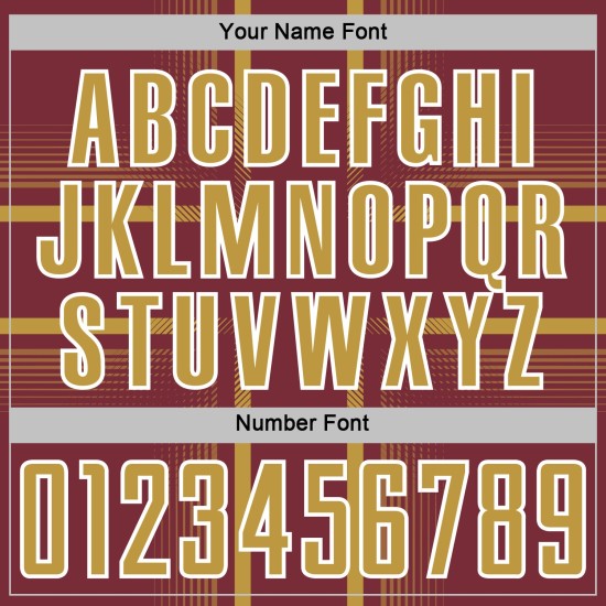 Maglia da calcio personalizzata bordeaux con vecchia uniforme a sublimazione e linee oro-bianche