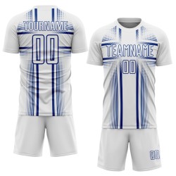 Maglia da calcio personalizzata con stampa a sublimazione delle linee bianche