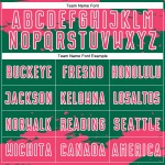 Maglia da calcio personalizzata, motivo Kelly, rosa-bianco verde, frammento astratto, sublimazione, neon