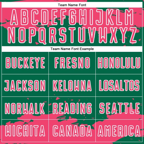 Maglia da calcio personalizzata, motivo Kelly, rosa-bianco verde, frammento astratto, sublimazione, neon