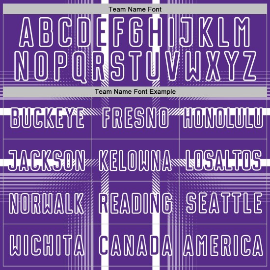 Maglia da calcio bianca e viola con linee uniformi stampate a sublimazione