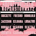 Maglia astratta rosa-bianca nera di medie dimensioni, frammento personalizzato, uniforme da calcio