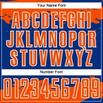 Maglia da calcio personalizzata con stampa astratta arancione-bianca, frammento di uniforme da calcio