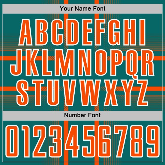 Maglia da calcio personalizzata arancione-bianca verde acqua con stampa a sublimazione