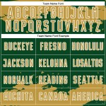 Frammento di maglia da calcio, uniforme verde, arte astratta oro-bianco, stampa a sublimazione personalizzata