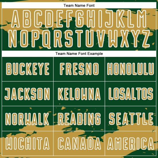 Frammento di maglia da calcio, uniforme verde, arte astratta oro-bianco, stampa a sublimazione personalizzata