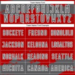 Maglia da calcio astratta con frammento rosso e grigio-bianco in sublimazione artistica in acciaio personalizzata