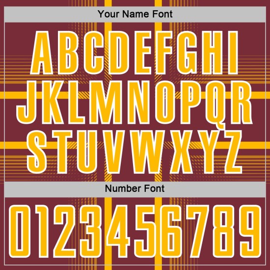 Maglia personalizzata da calcio con stampa sublimatica bordeaux e oro-bianco