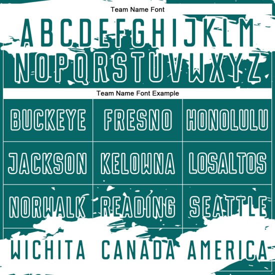 Maglia da calcio personalizzata bianca con sublimazione di frammenti astratti, colore verde acqua